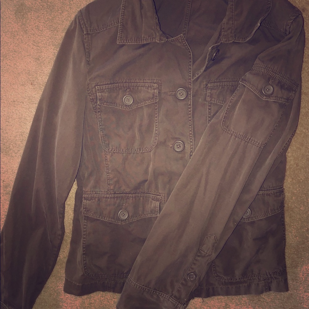 JCrew utility jacket women’s L. Olive green